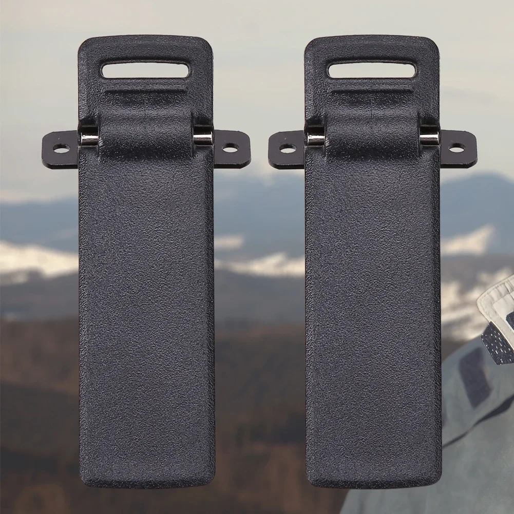 2Pcs Walkie Talkie Spare Back Belt Clip for 2-way Radio UV5R