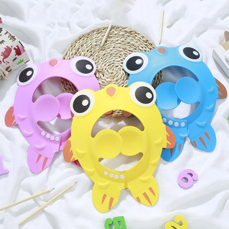 Baby Shower Soft Cap Adjustable Hair Wash Hat For Kids Ear Protection Safe Children Shampoo Bathing Shower Protect Head Cover hair wash hat shampoo shower cap baby hat
