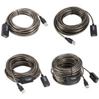 5/10/15/20m USB 2.0 Extension Cable 480MBPS Male to Female Active Repeater Wireless Network Card Extender Cable Cord USB Adapter 2
