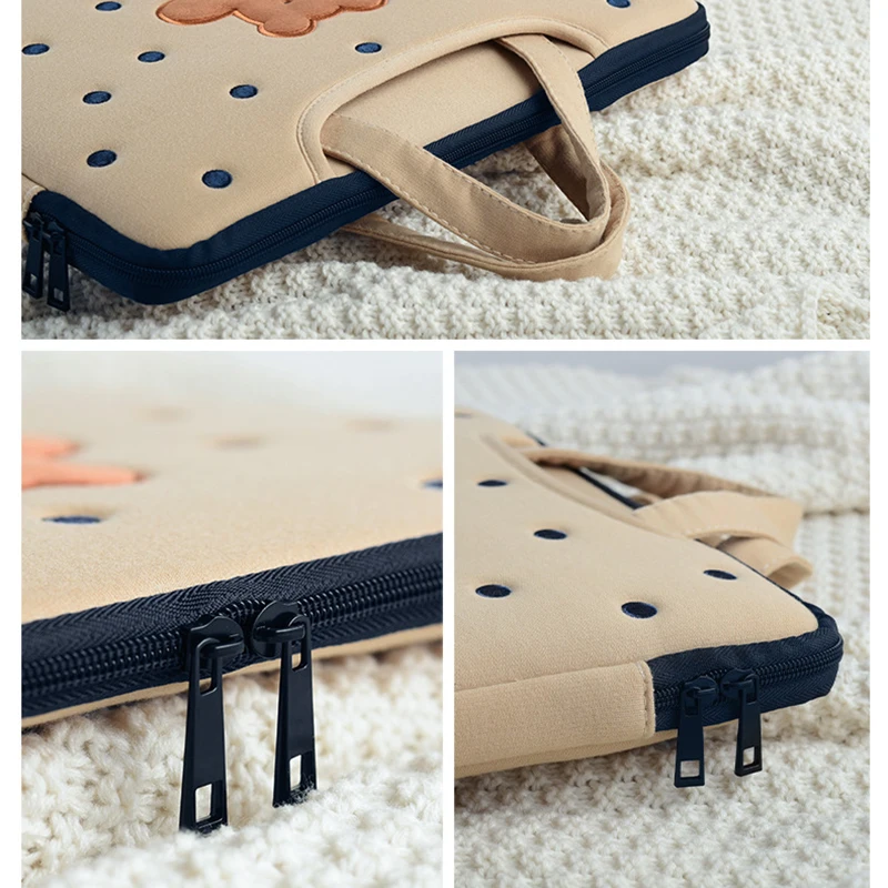 bonito do portátil feminino bolsa luva caso bolsa polegada para ipad macbook magicbook hp notebook saco acessório
