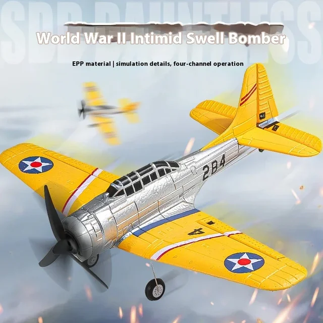 QF012 Four Channel Rc Plane Sbd Bomber Brushless Motor Fixed Wing Aircraft Model Remote Control Foam Aircraft Toy Birthday Gift 2