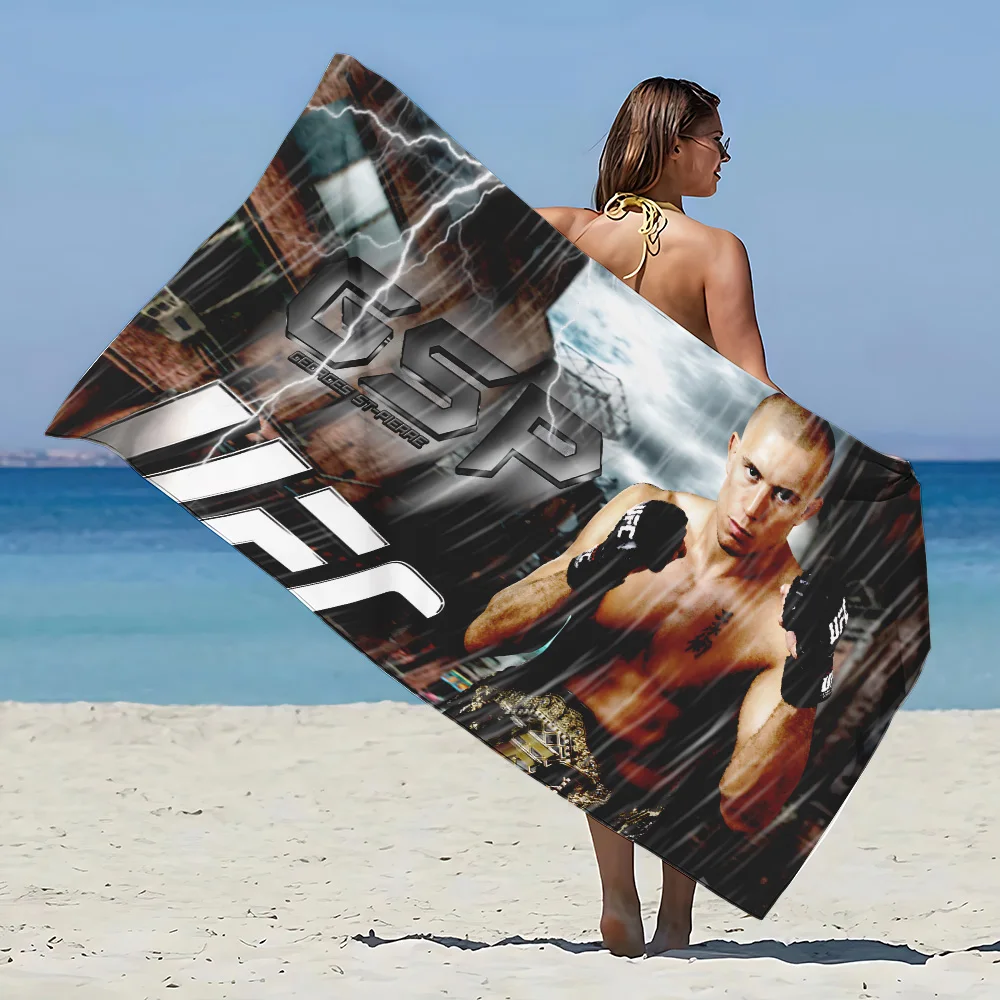 thumbnail image 1 of Toalla de playa de microfibra U-Ultimate Fighting Championship UFC de secado rápido, resistente a la arena, para piscina, viajes, duchas y acampadas, 1 of 5