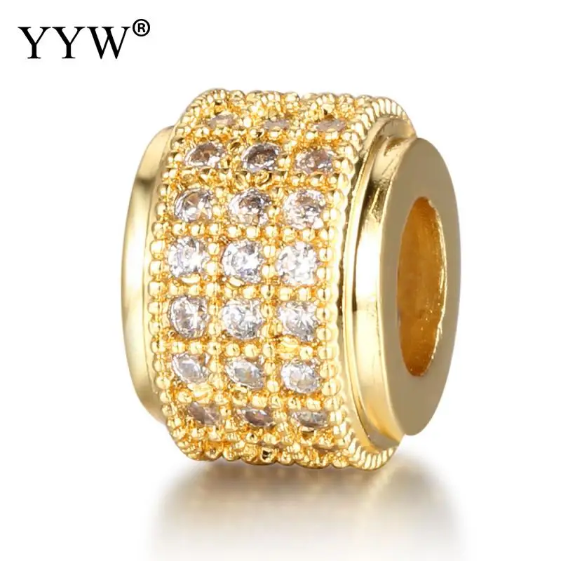 10pcs Rhinestone Brass Beads Plated With Rhinestone Nickel Lead Cadmium Free 9mm Approx 4mm Sold By Lot