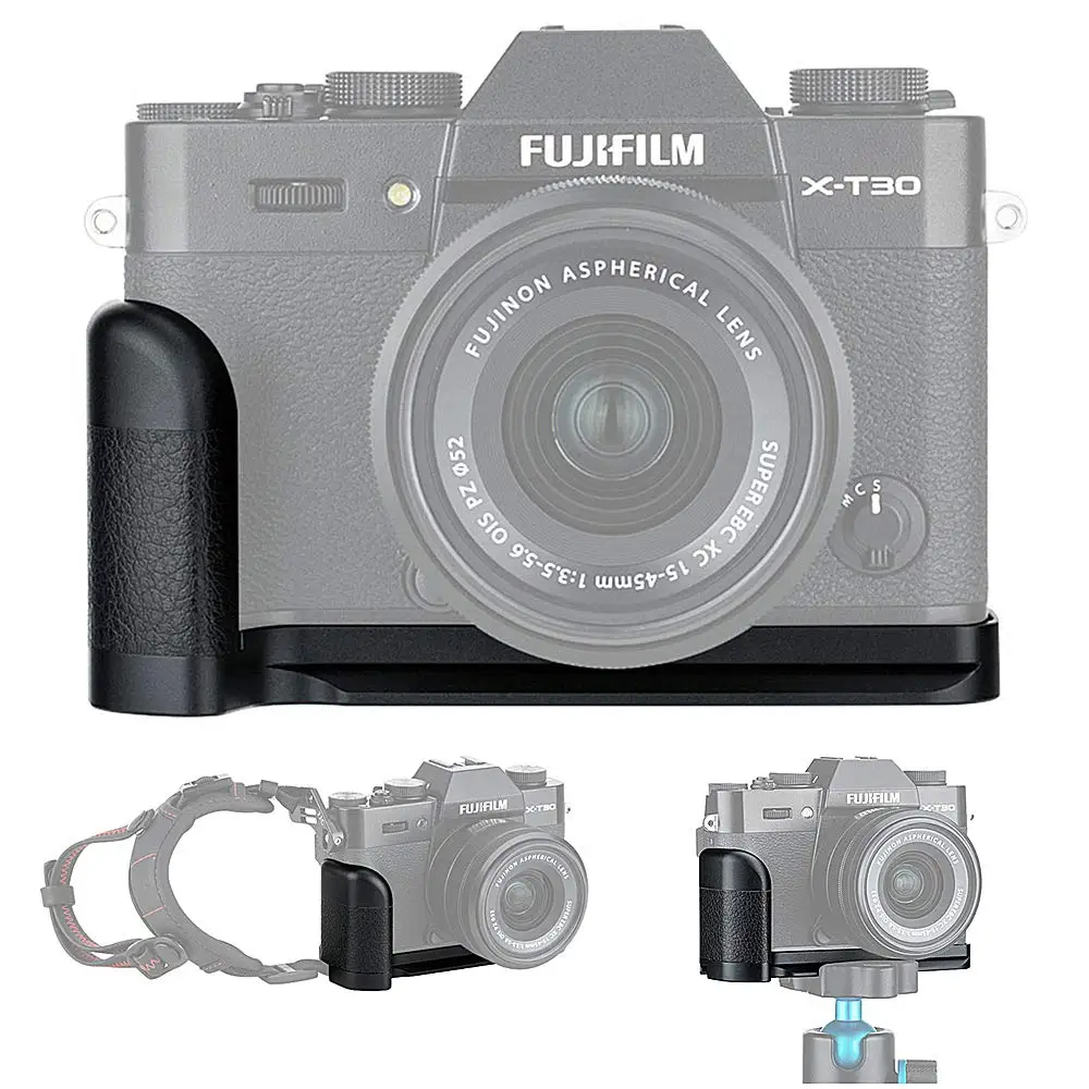 thumbnail image 2 of JJC Metal Hand Grip L Bracket For Fujifilm X-T4 - Arca Swiss Tripod Mount With Battery Access 2 of 4