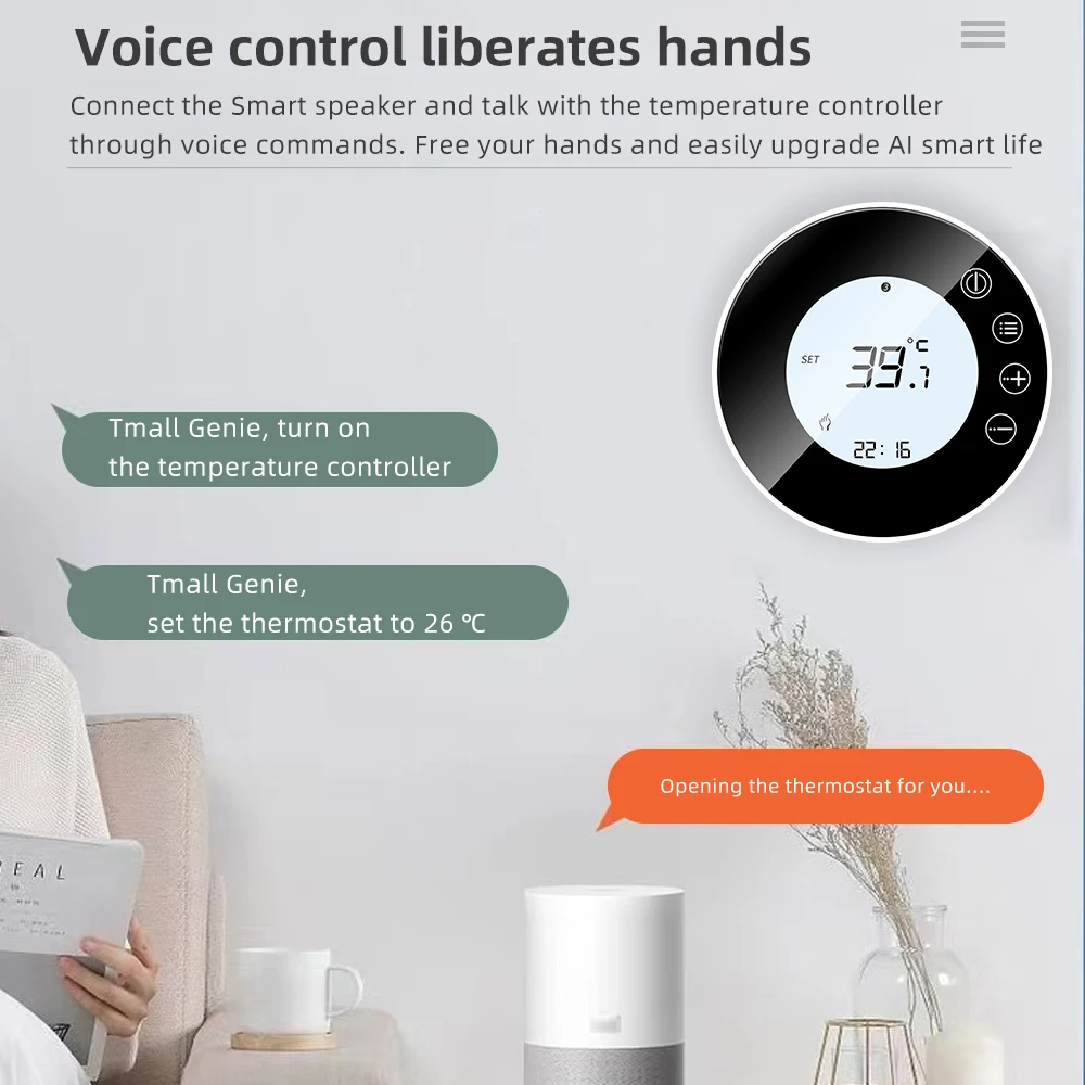Tuya Smart Thermostats WiFi LCD Display