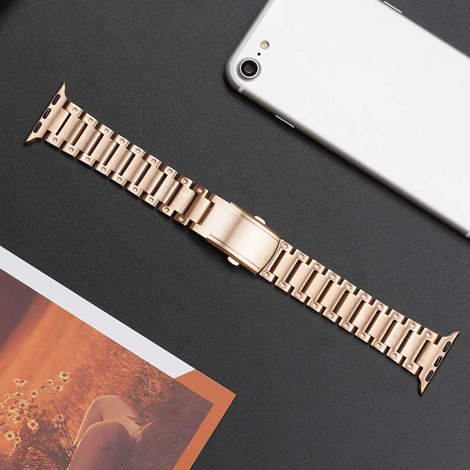 Metal Strap For Apple Watch Band 45mm 41mm 44mm 42mm 40mm Stainless Steel Business Bracelet iWatch series Ultra 8 7 6 5 4 SE 3