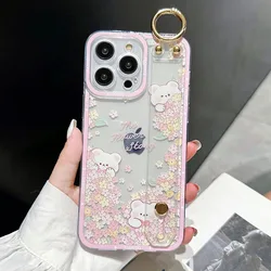 Custodia con cinturino a tema animale SoCouple con design di orso e coniglio