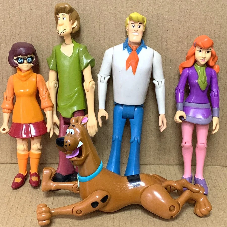 Lot 5Pcs Scooby-Doo Daphne Velma Shaggy Dog Fred 5 in Action Figures Toys Real 