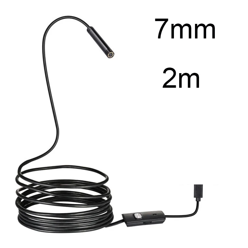 5.5 7MM Android Endoscope 3 In 1 USB/Micro USB/Type-C Borescope Inspection Camera Waterproof for Smartphone car surveillance camera Surveillance Items