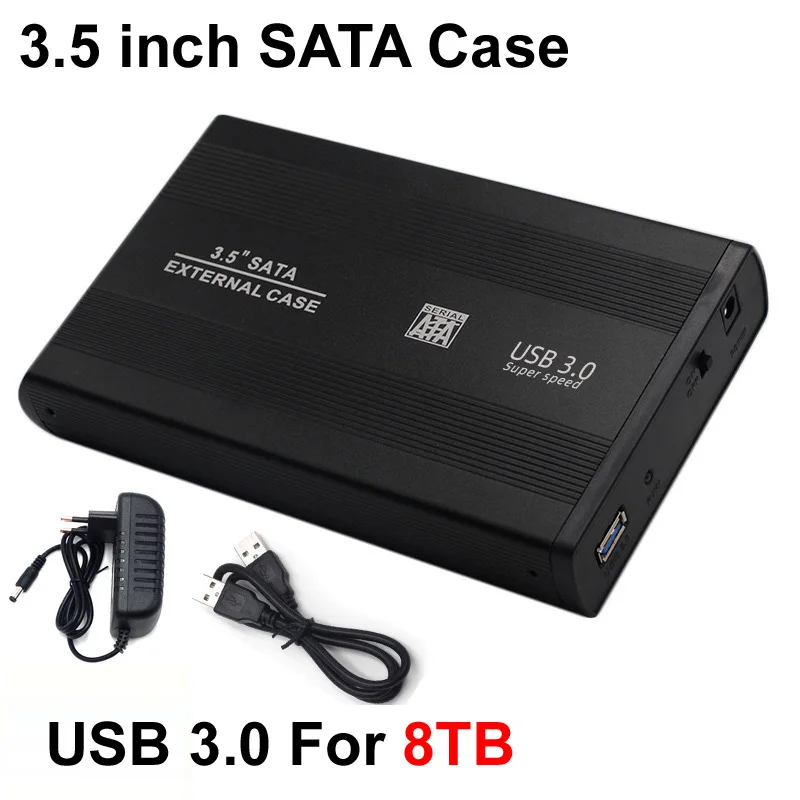 AluminumCaddy35inchUSB30toSATAPortSSDHardDiskDrive