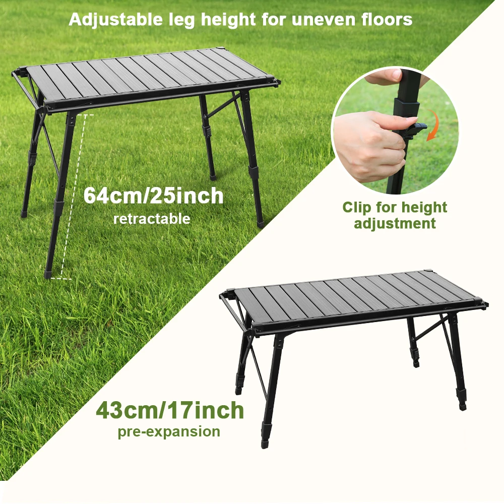 Lightweight Folding BBQ Grill and Picnic Table
