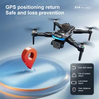 Upgrade A14 Pro Max Drone Aerial 8K HD Dual-Camera 5G WIFI GPS Brushless Motor Optical Flow Obstacle Avoidance RC Drone 10000M 5