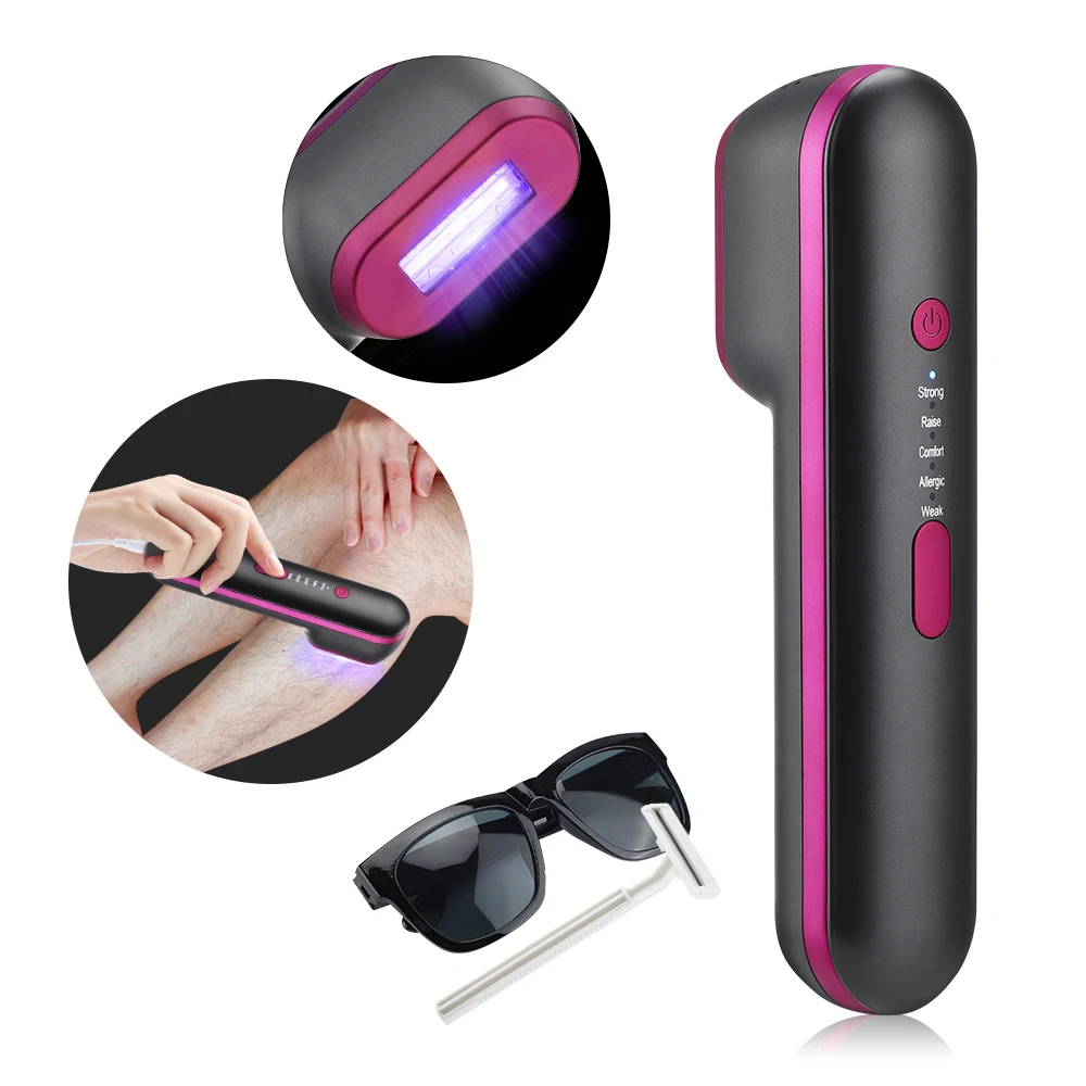 Portable  Laser Epilator Hair Removal 5 Levels Adjustment IPL Intense Pulsed Light Electric Handheld Epilator Facial Body Tools