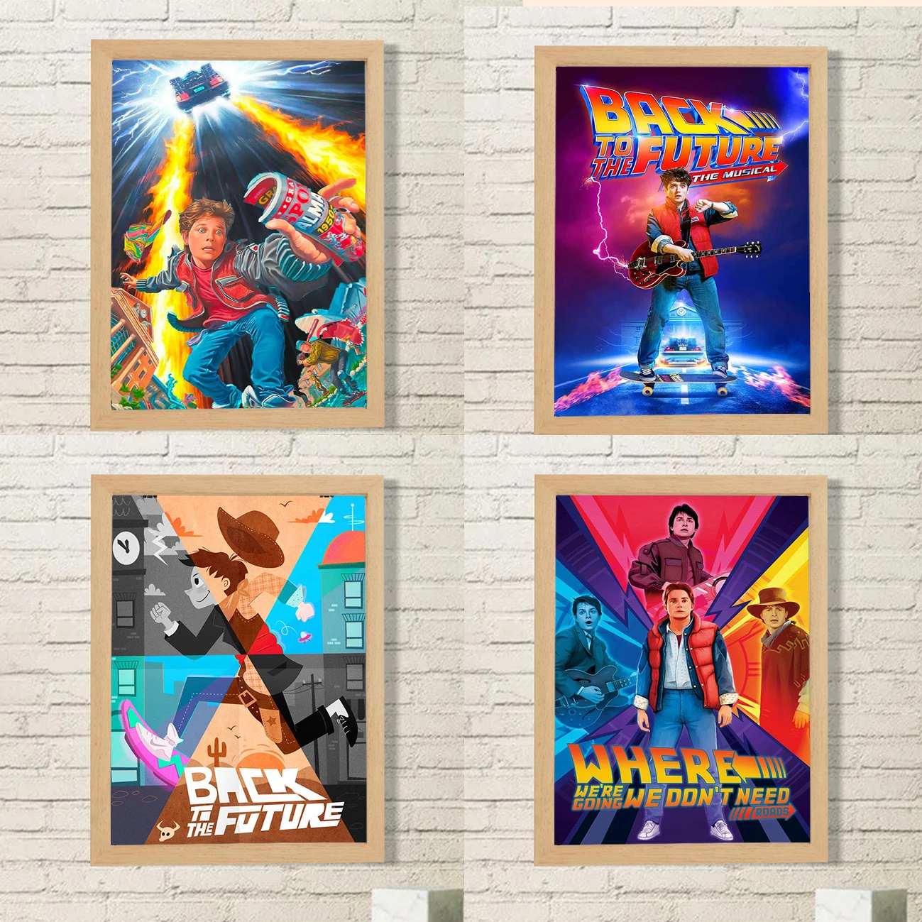 

Classic Movie Back To The Future Decorative Pictures for Living Room Decor Retro Wall Decoration Painting Poster Canvas Art Home