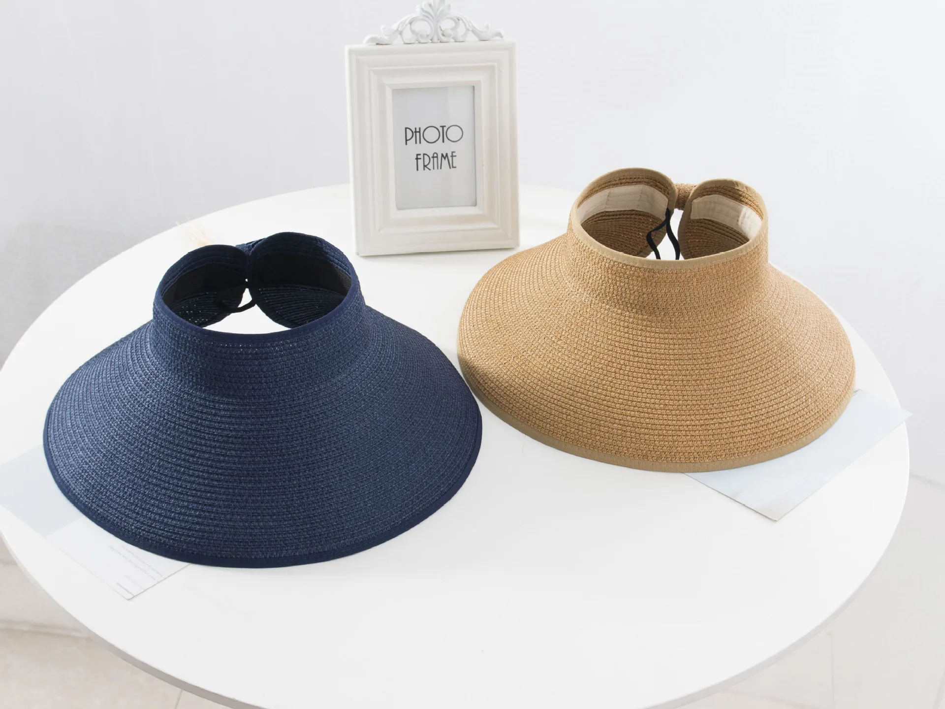 

Newest Summer Women Straw Beach Hat Top Empty Ladies Large Brim UV Protection Cap Femme Visors Chapeau Girls Bow Sun Hats