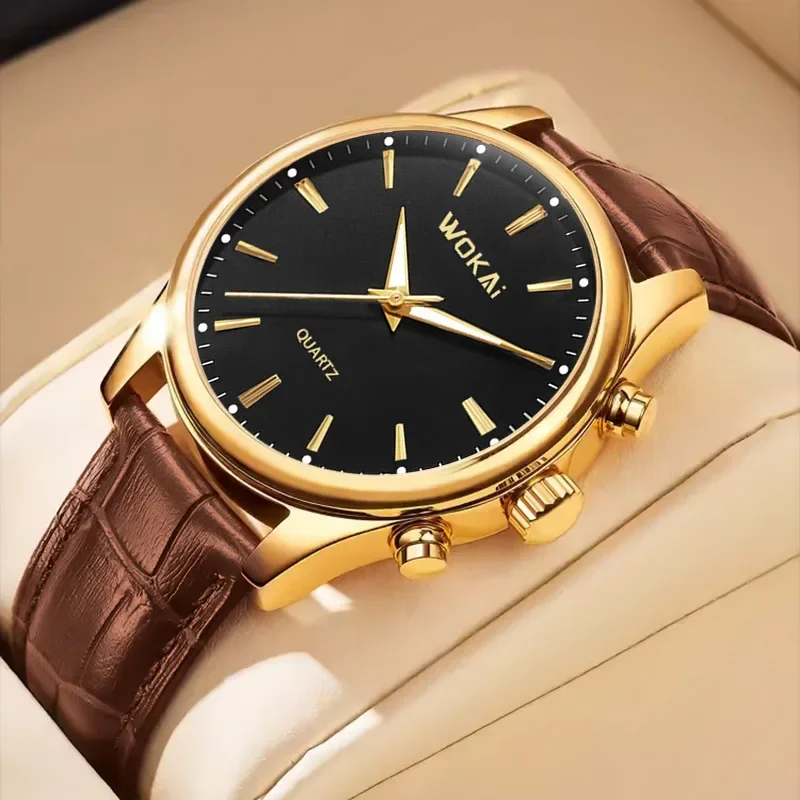 New Sentiment Watch Classic Retro Men and Women Belt Quartz Watch Relogios Masculino Montre Homme Watches for Men