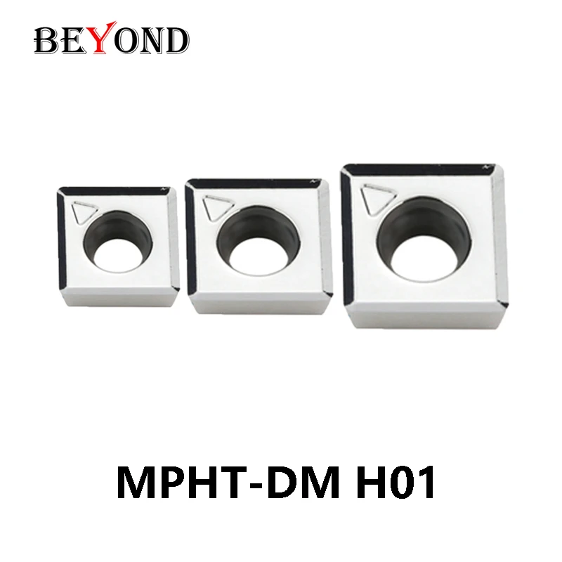 

BEYOND MPHT 060304 080305 твердосплавные вставки для алюминиевых MPHT060304-DM H01 MPHT080305-DM MPHT120408-DM токарный станок
