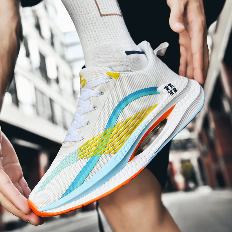 Air Cushioning Running Shoes Men Light Jogging Shoes Women Uninsex Brand Mesh Sneakers Women for Outdoor Athletics Sports Shoes