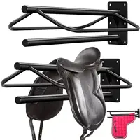 Horse Saddle Rack Saddle Stand Wall Mount Display Holder Saddle Pad Rack 1