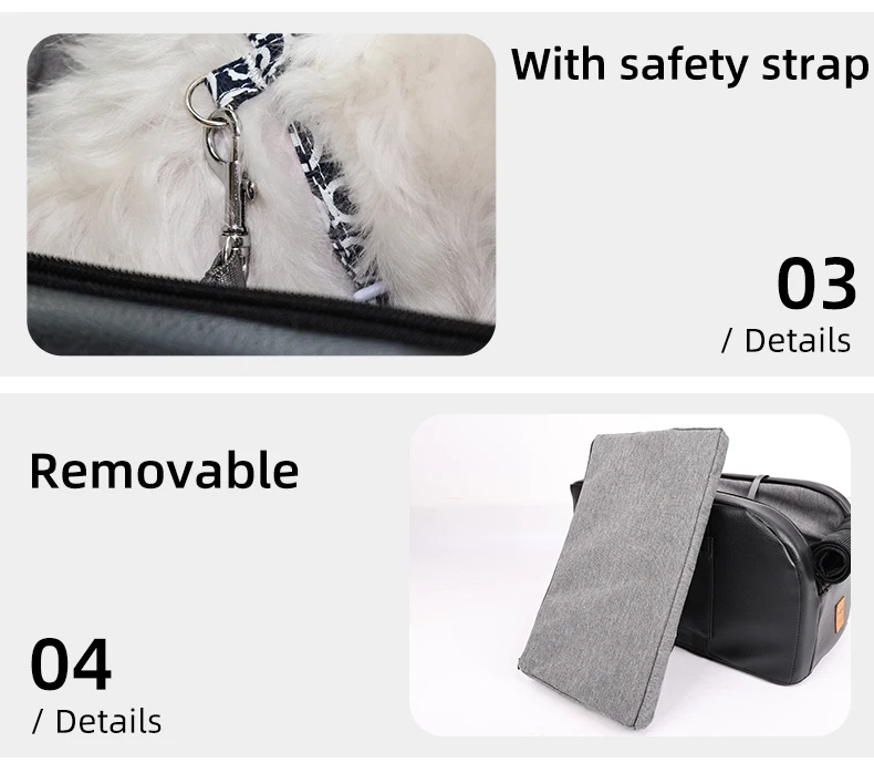 Dog Car Pet Travel Booster for Car Armrest with Safety Hook - PeticaDeals