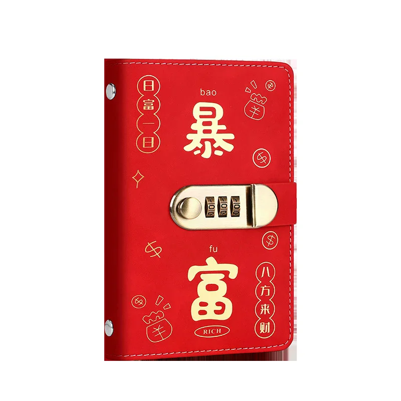 100 Envelopes Money Saving Challeng Binder Reusable Savings Money Challenge Notebook Budget Book PU Sheets With Password Lock