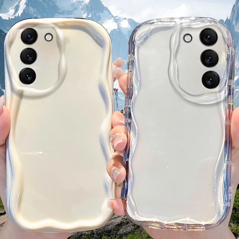 Classical Clear Wave Protective Phone Case Cover