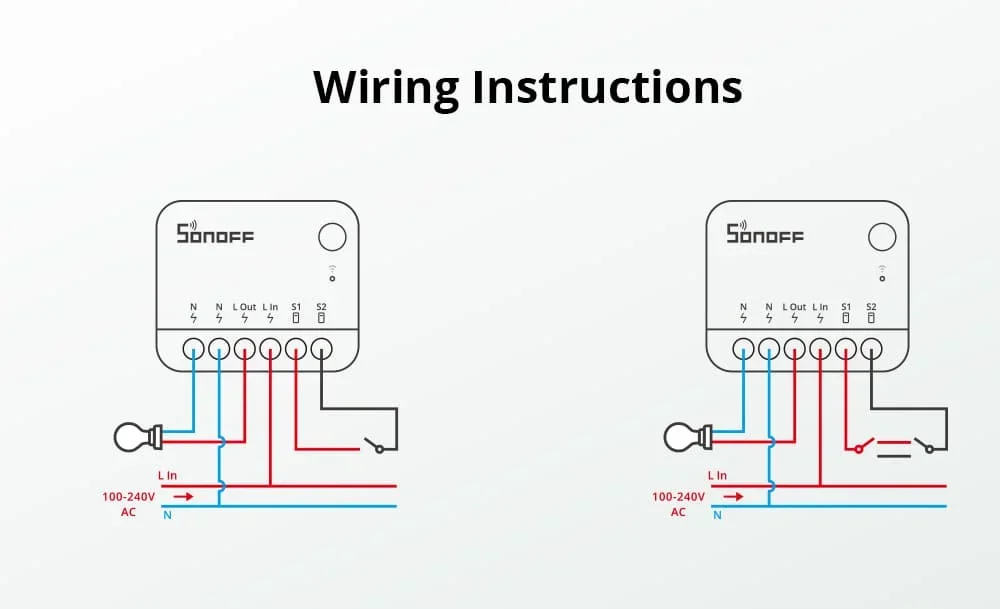 MINIR4M Matter MINI R4 Matter Mini R4 Extreme Wifi Smart Switch Matter Relay w