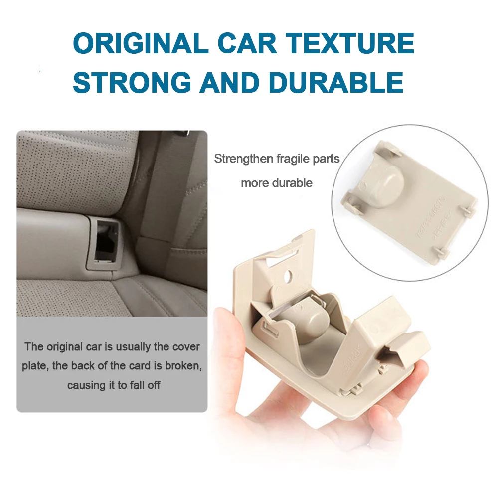 73731 06010 자동차 뒷좌석 앵커 후크 버클 ISOFIX 커버 구속, 도요타 캠리용 블랙, 12 월 2017 일 이후