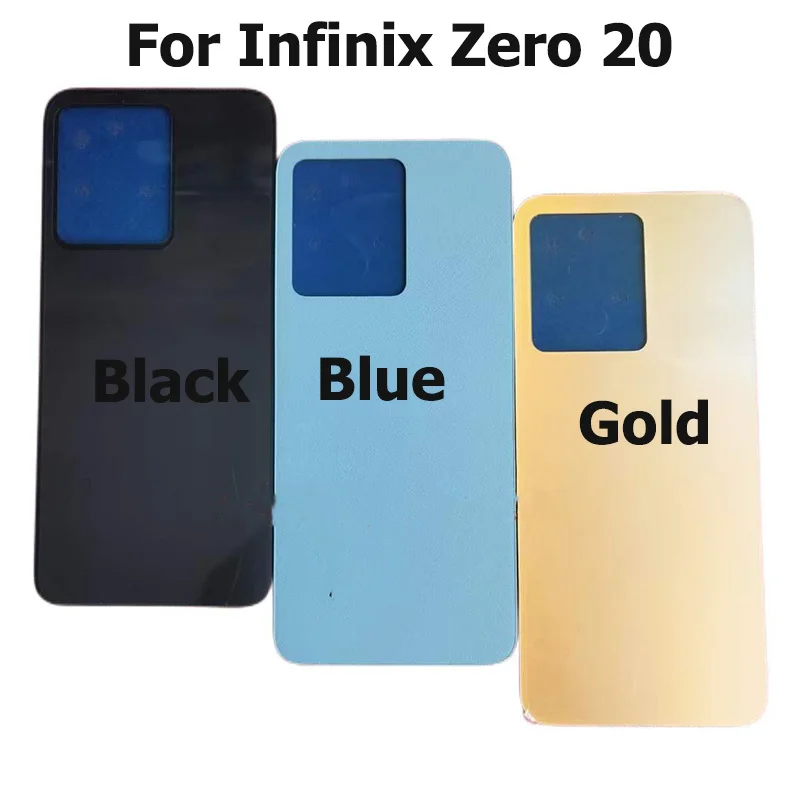 

New For Infinix Zero 20 Back Glass Cover Battery Cover Rear Housing Door Glass Panel Case Replacement