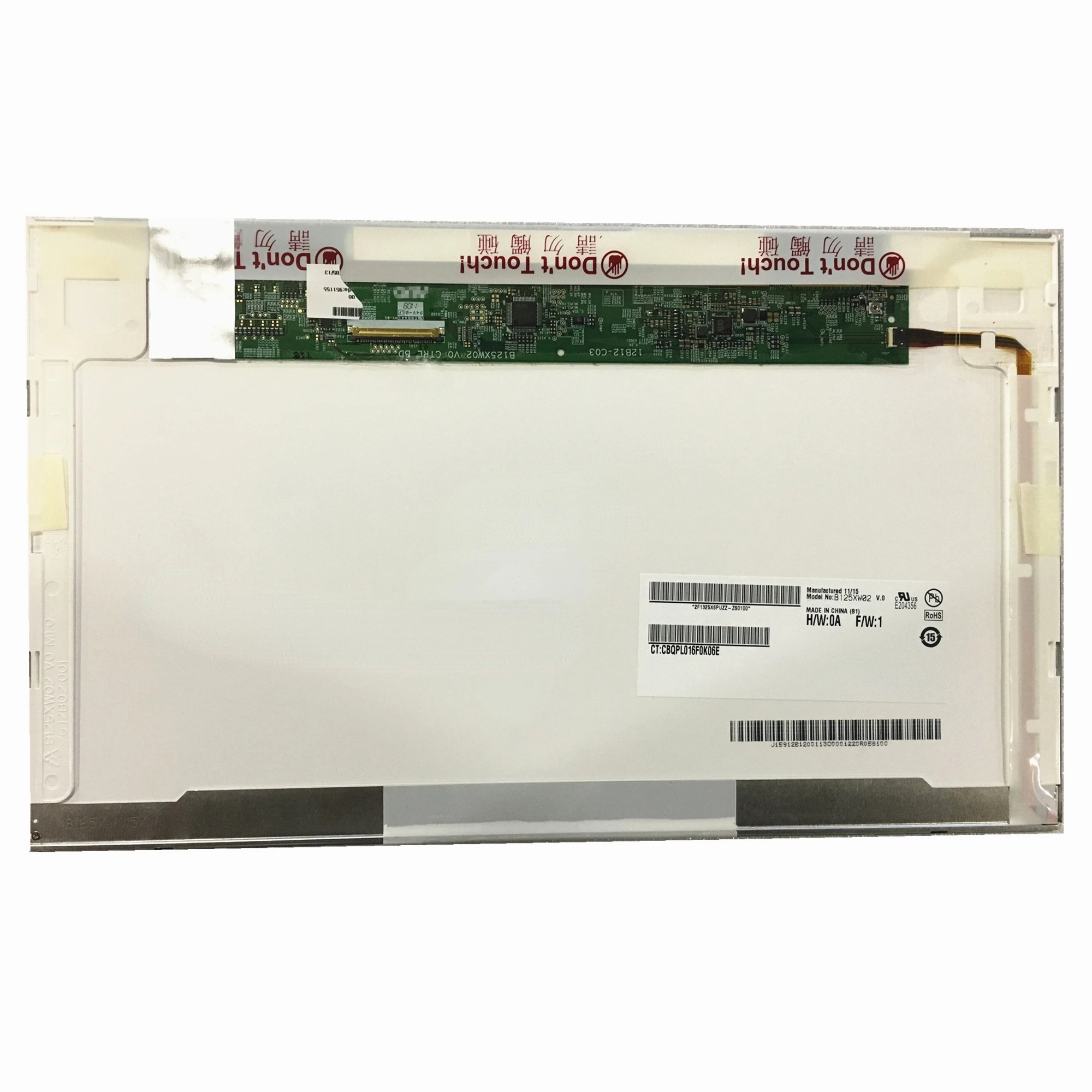 

Free shipping B125XW02 V.0 LTN125AT02 LP125WH1 For HP 2560p 2570p Laptop Lcd Screen 1366*768 LVDS 40pin