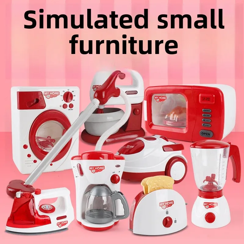 Electric Simulation Kitchen Appliances Set for Kids Cooking Role Play Educational Toy Multifunctional Fake Food Gear