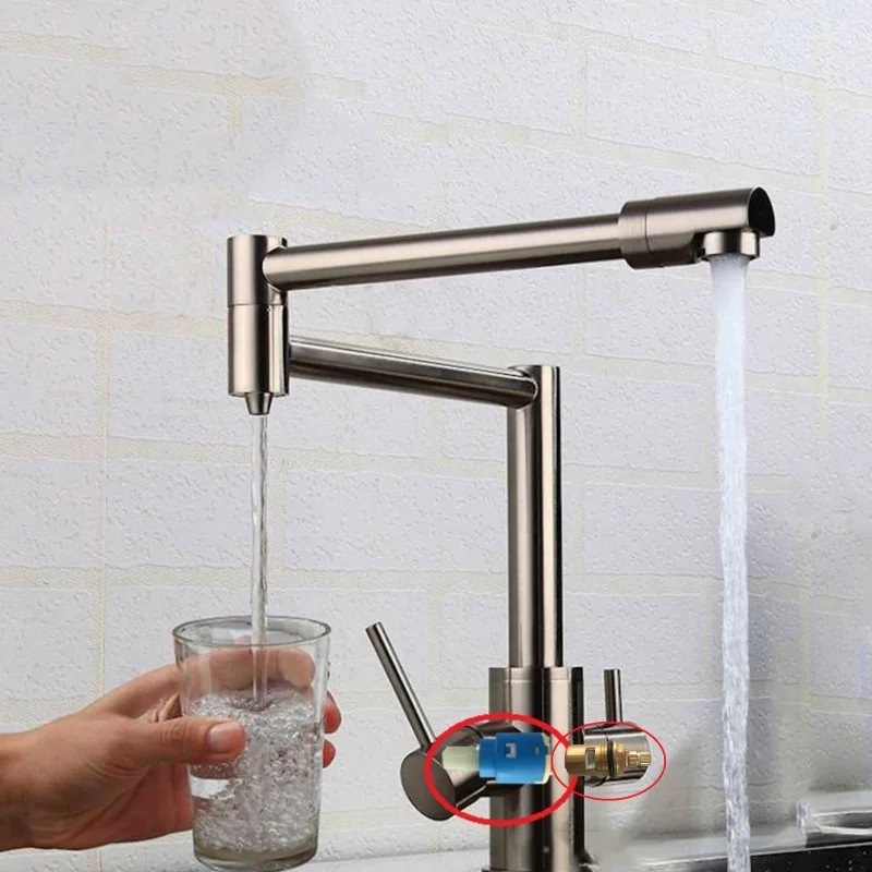 

Hot Cold Pure Water 3in1 Faucet Special Maintenance Accessories Ceramics Cartridge Pure Faucet Cartridge Brass Valve Core