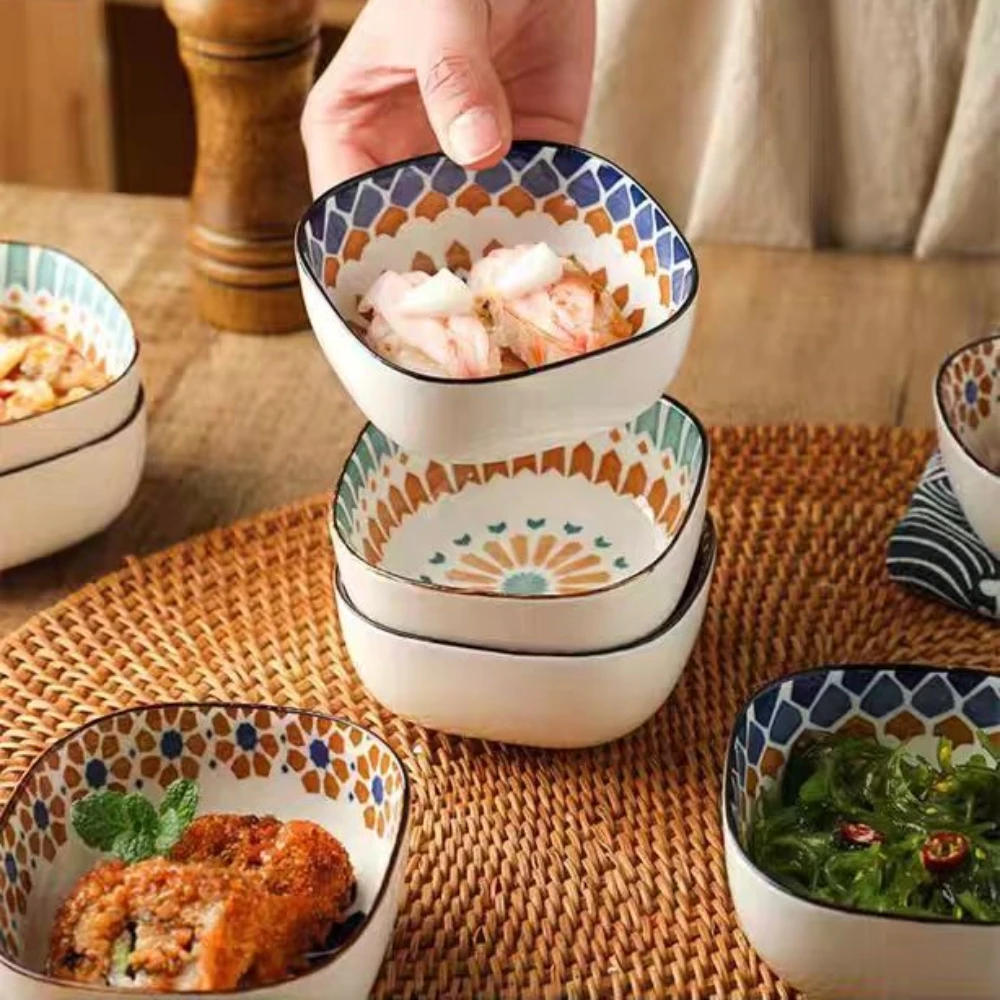 ボウルセラミックプレート手描き、ウェアボウルベーキングディッシュ