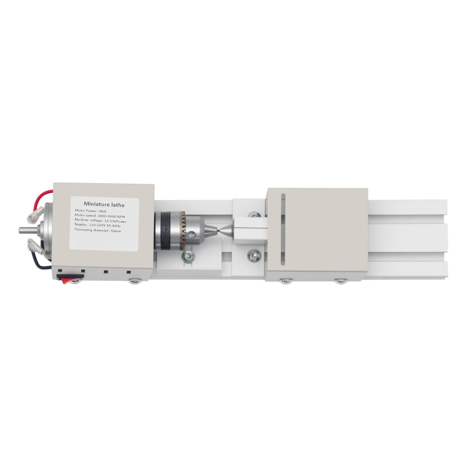 96W Mini-Drehmaschine mit variabler Geschwindigkeit für Tischholzbearbeitung, Holz-DIY, 4000-9000 U/min, 7 Gänge zum Polieren, Schleifen, Schneiden – Detail 18