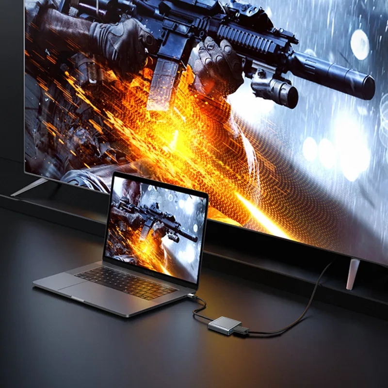 8K 60Hz DP 3 in 1   USB C-Displayport 4K@120  C PD 100W  Ȯ ÷ Ʈ (MacBook Air Pro)