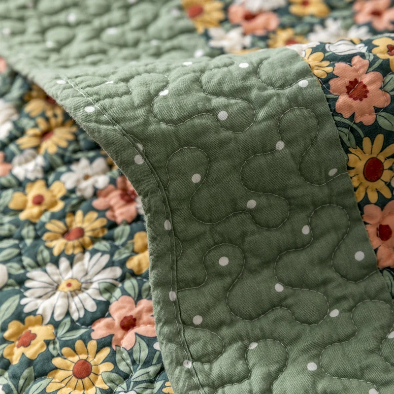 Cotton Sofa Cushion Four Seasons Non-slip Cotton-quilted Pastoral Summer Universal Cushion Nordic Leather Sofa Cover Cover 3