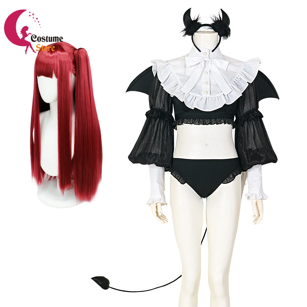 

My Dress Up Darling Cosplay Marin Kitagawa Devil Dress Lolita Cosplay Costume Cute Maid Cosplay Wigs Outfits Halloween Carnival