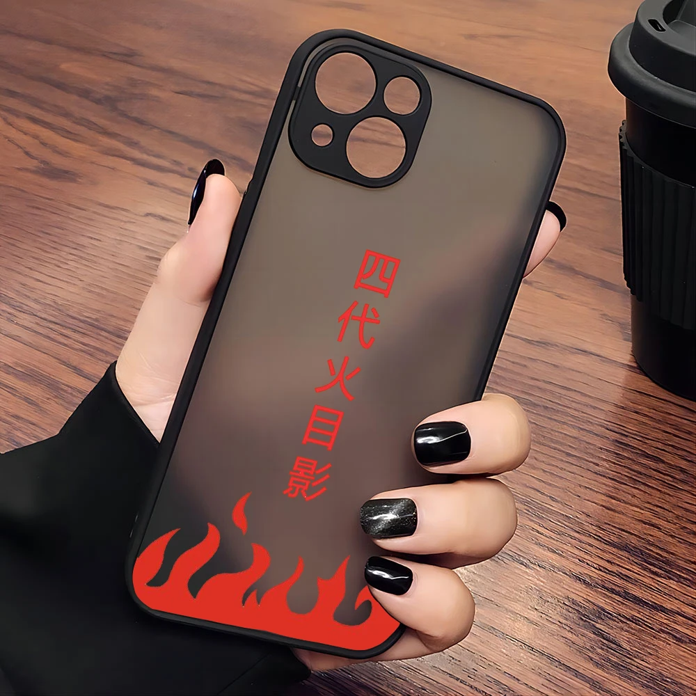 thumbnail image 1 of Funda de teléfono de Anime Akatsukis Itachis para iPhone 15 14 13 12 11 Mini Pro Max X XR 7 8 Plus n-narutos, funda trasera transparente mate, 1 of 5