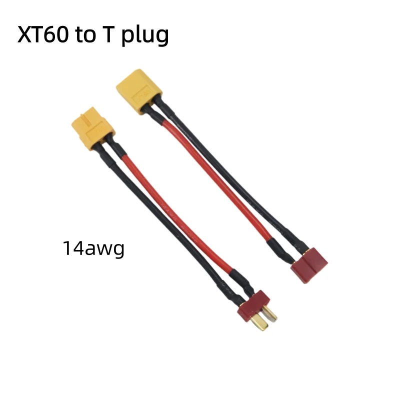 Adaptateur XT60 vers Deans T-Plug 10cm 14AWG pour Lipo RC