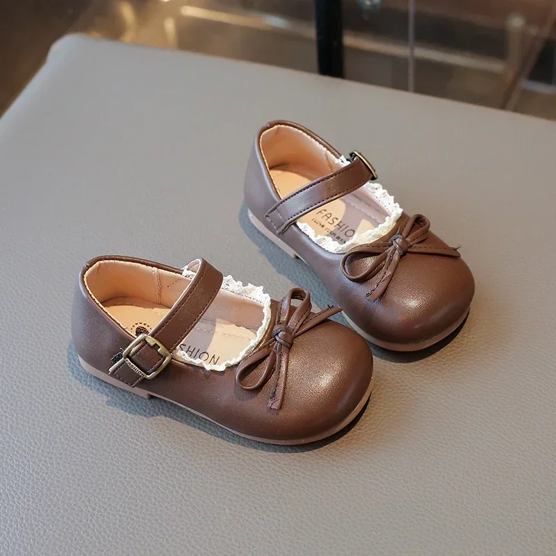 Mode Frühling Herbst Mädchen Flache Schuhe Bowknot Kinder Prinzessin Leder Schuhe Kausalen Vielseitige Kinder Schuhe für Hochzeit Party – Detail 16