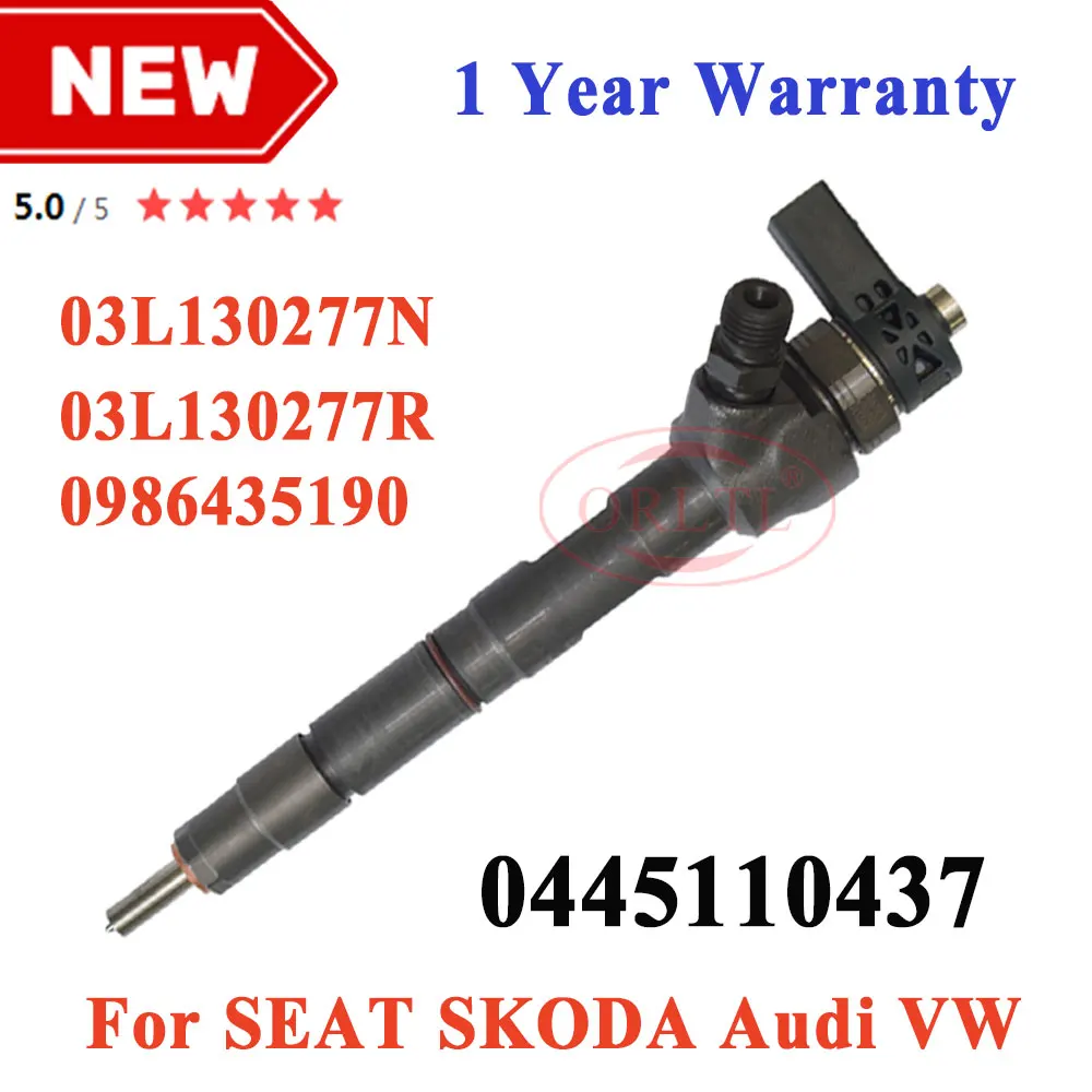 

0986435190 Diesel Injector 0445110437 Fuel 0 445 110 437 03L130277N 03L130277R Nozzle For Volkswagen Passat 2.0 TDi 2011-2014