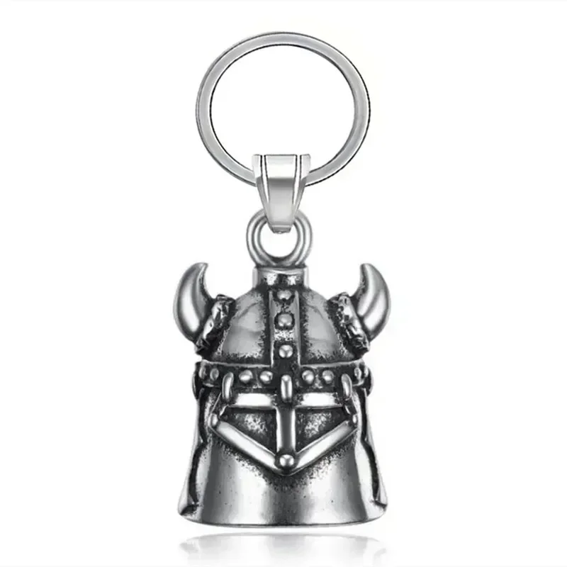 Lion King Pendant and Keychain with Uniquely Carved Bell - Retro Design