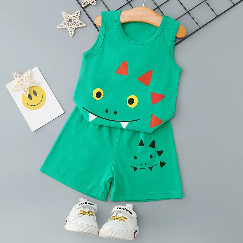 Girls Clothing Set Summer Cotton Sleeveless Flower Rabbit Cartoon Baby Outfits Floral Bunny 8 Girls