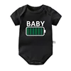 Family Matching Clothes Outfit Funny Battery Clothes Dad Mom Brother Sister T-shirt Family Look Daddy Mommy Me Baby Boy Girl Tee 5