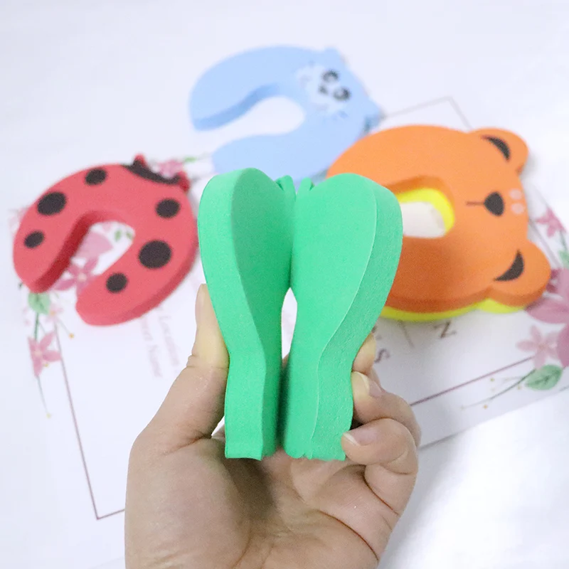 5pcs Baby Child Proofing Door Stoppers Finger Safety Guard Noise Prevention Anti-pinch Random Color