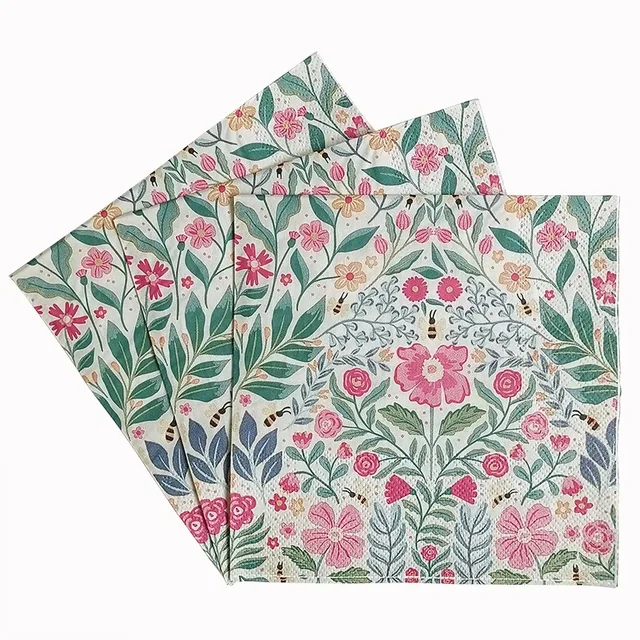 Floral Decorative Paper Napkins 5