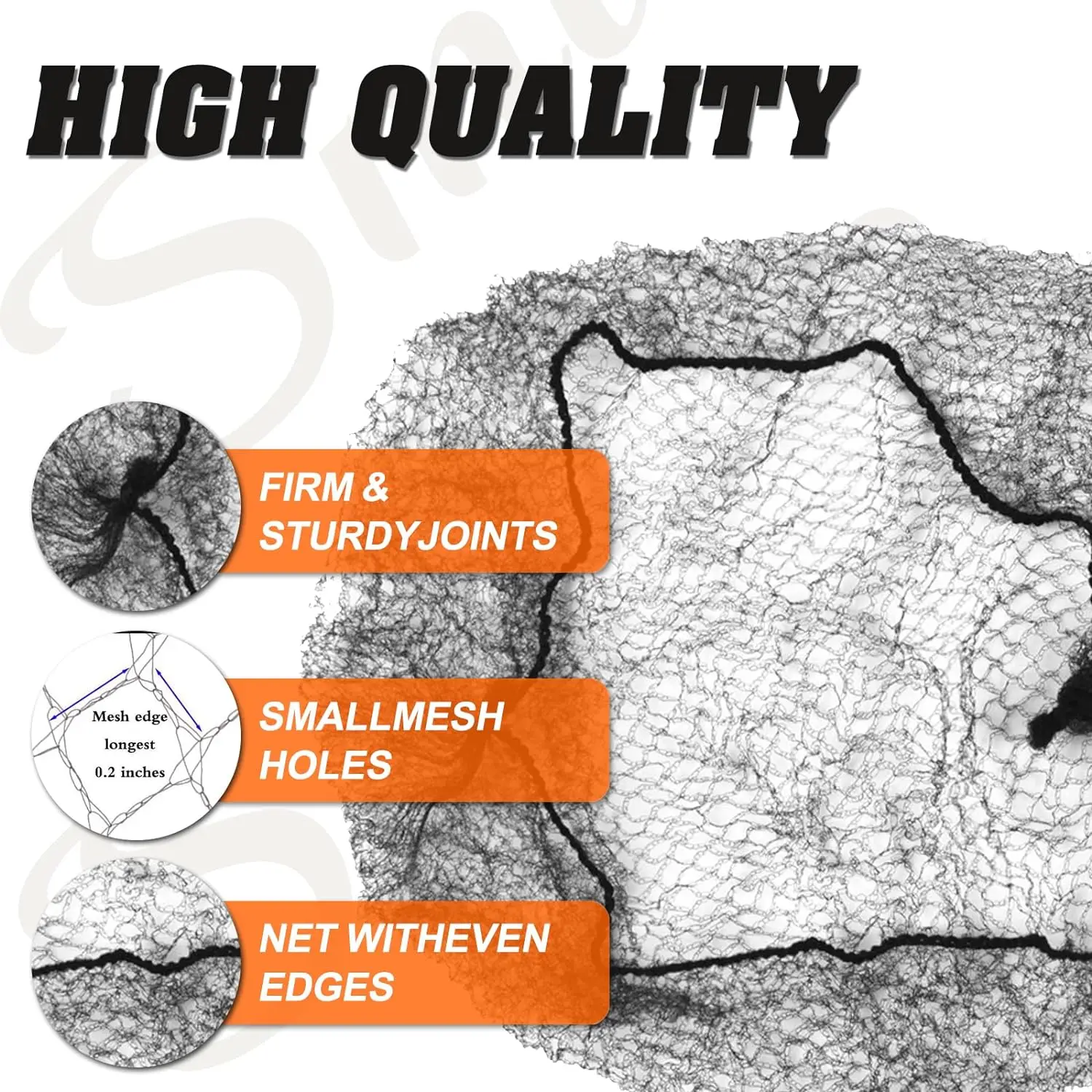 Hair Nets 50 Pcs 24 Inches Elasticity Invisible Elastic Mesh Food Service Ballet Bun Sleeping Women Wig