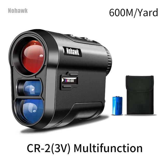 Nohawk 600M 1000Y Golf Laser Rangefinder for Hunting Range Finder With Slope Compensation for Golfer Monoculars