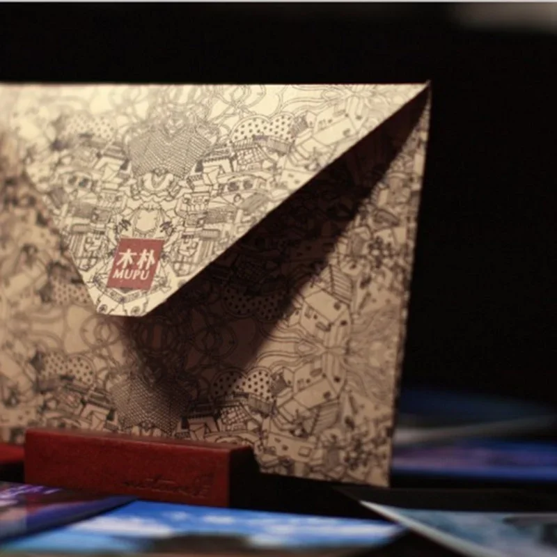 10 Pcs/lot Vintage Retro Kraft Paper Envelope for Business Card Style High Quality