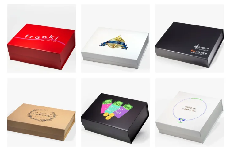 Medium Luxury Magnetic Closure Rigid Packaging Gift Box | Custom Logo Wedding Birthday ... - SKU MCRB2316 - UGI Packaging